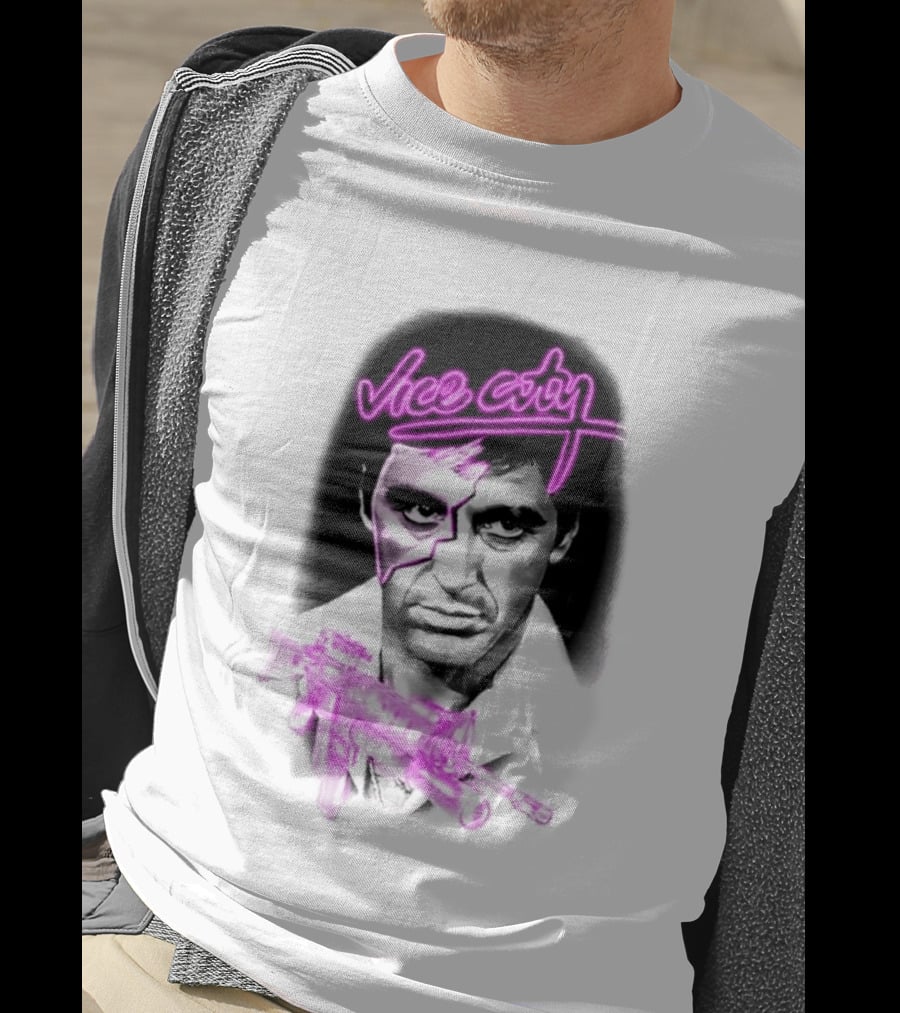 Vice City Tony Montana Scarface Neon T-Shirt