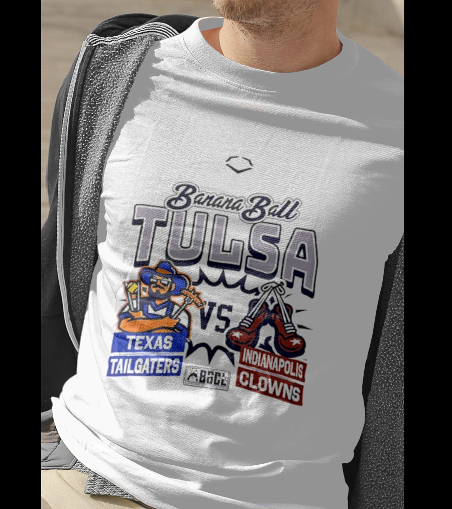 Banana Ball Tulsa Texas Tailgaters Vs Indianapolis Clowns T-Shirt