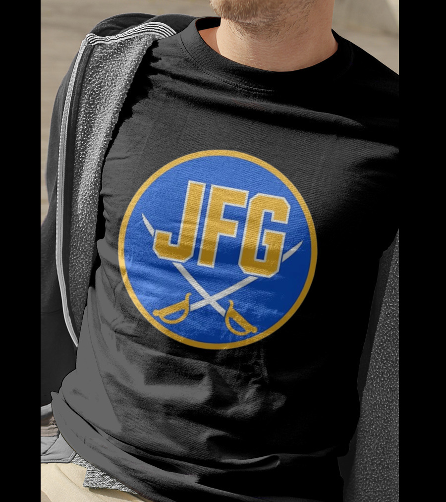 Buffalo Sabres JFG River Hockey Academy Circular Badge Swords T-Shirt