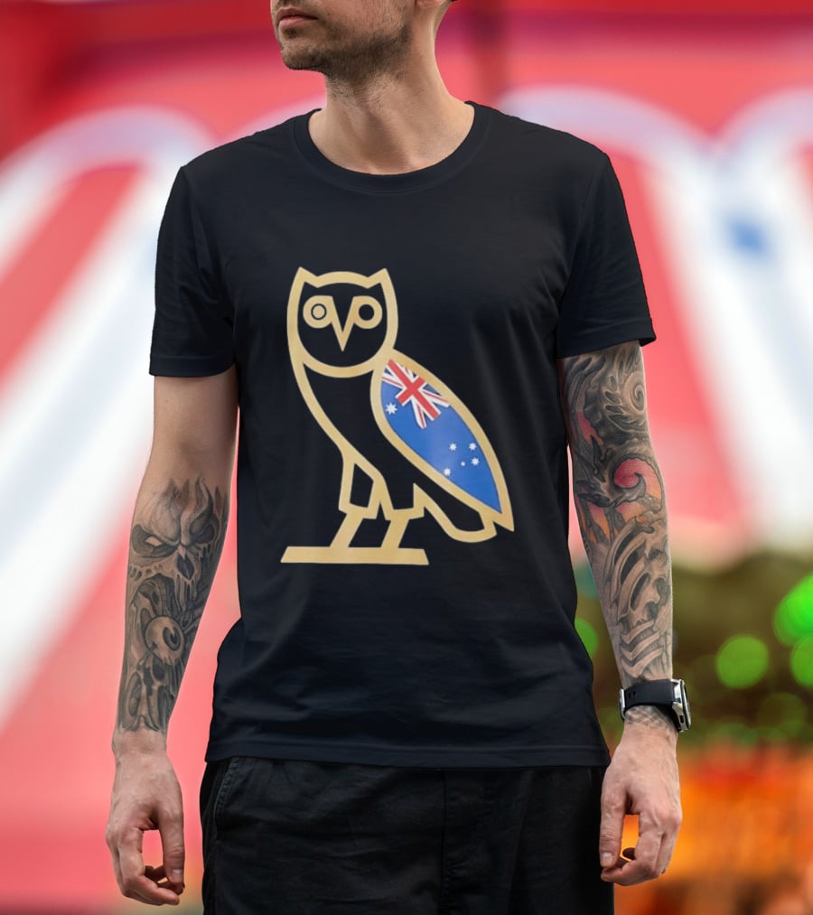 OVO Owl With Australia Flag T-Shirt