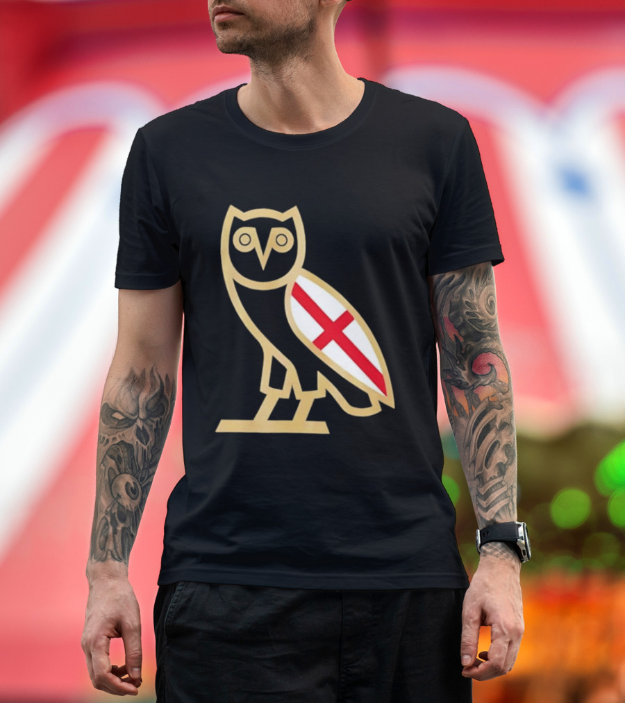 OVO Owl England Flag T-Shirt