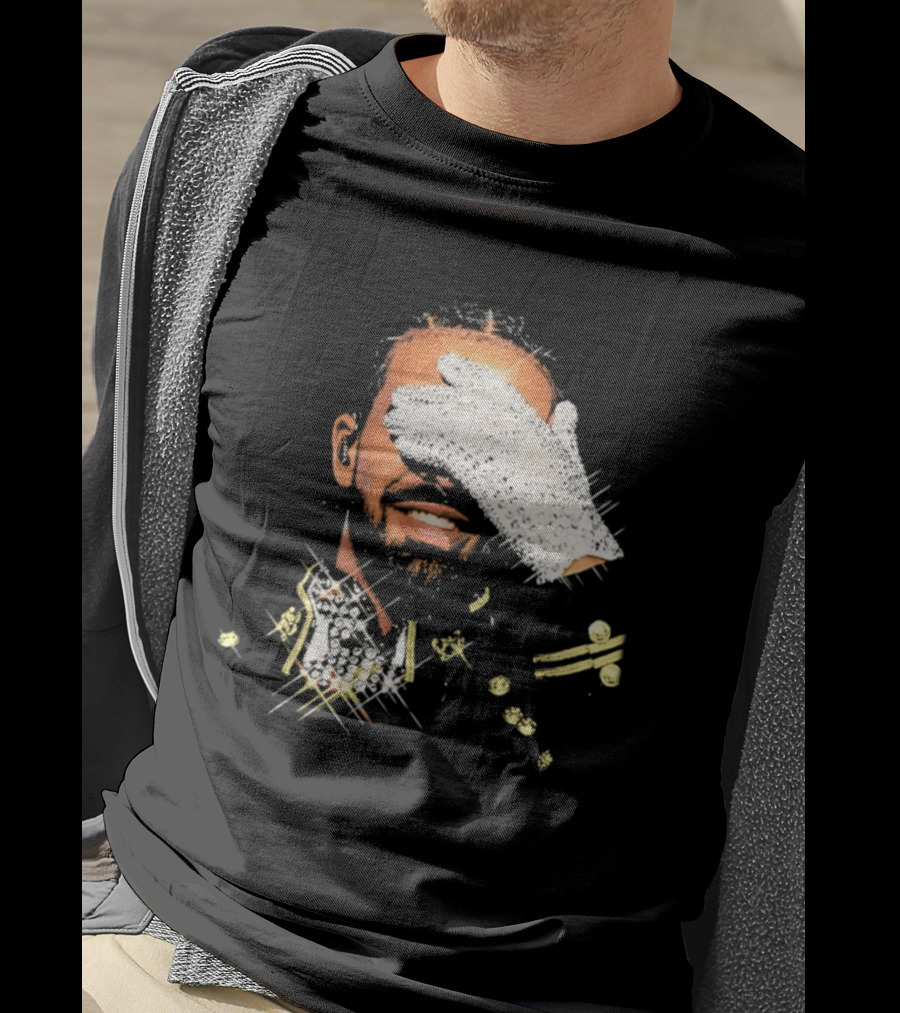 Drake Iceman Pay Tribute To Michael Jackson Glitter Glove Iconic Gesture T-Shirt