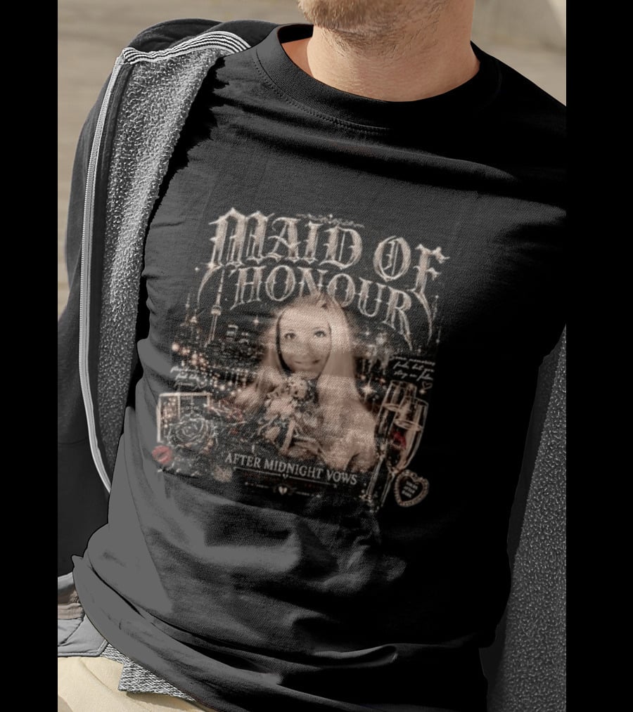 Maid Of Honour After Midnight Vows Romantic Toronto Skyline T-Shirt