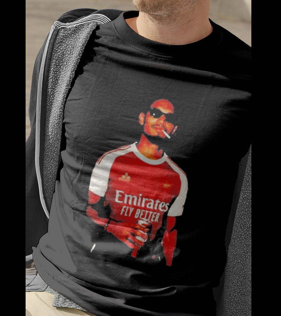 Gabriel Magalhaes Smoking Emirates Fly Better Arsenal T-Shirt