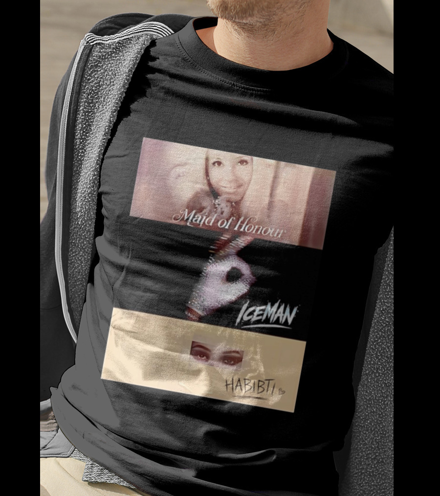Maid Of Honour Iceman Habibti Mashup With Glove And Portraits T-Shirt