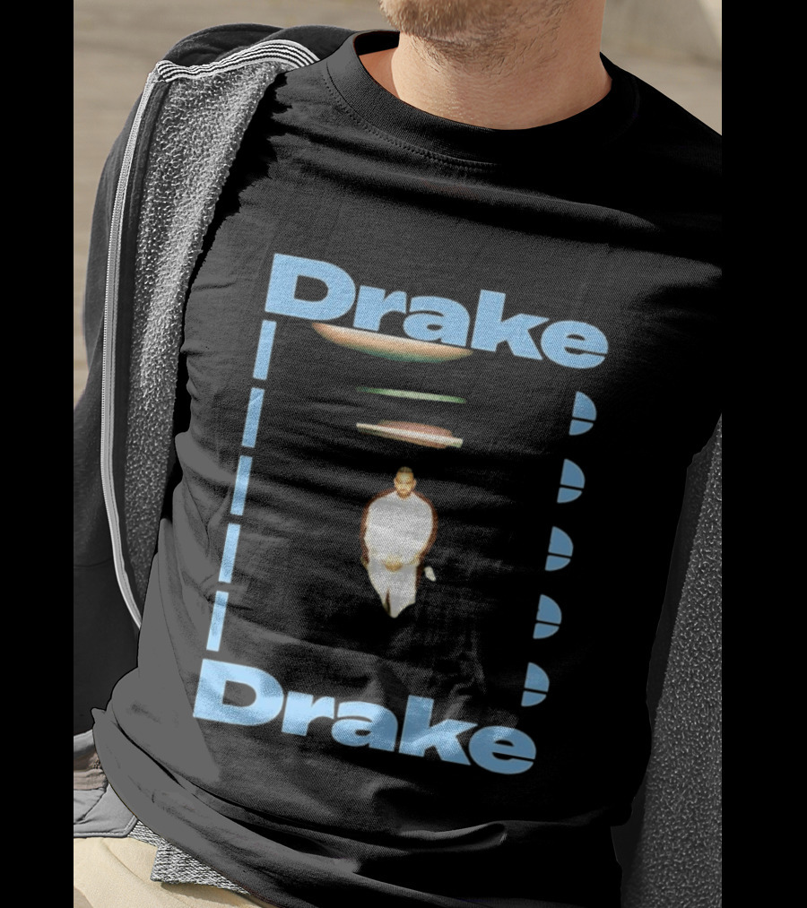 Drake Iceman 2026 Floating Figure Blue T-Shirt