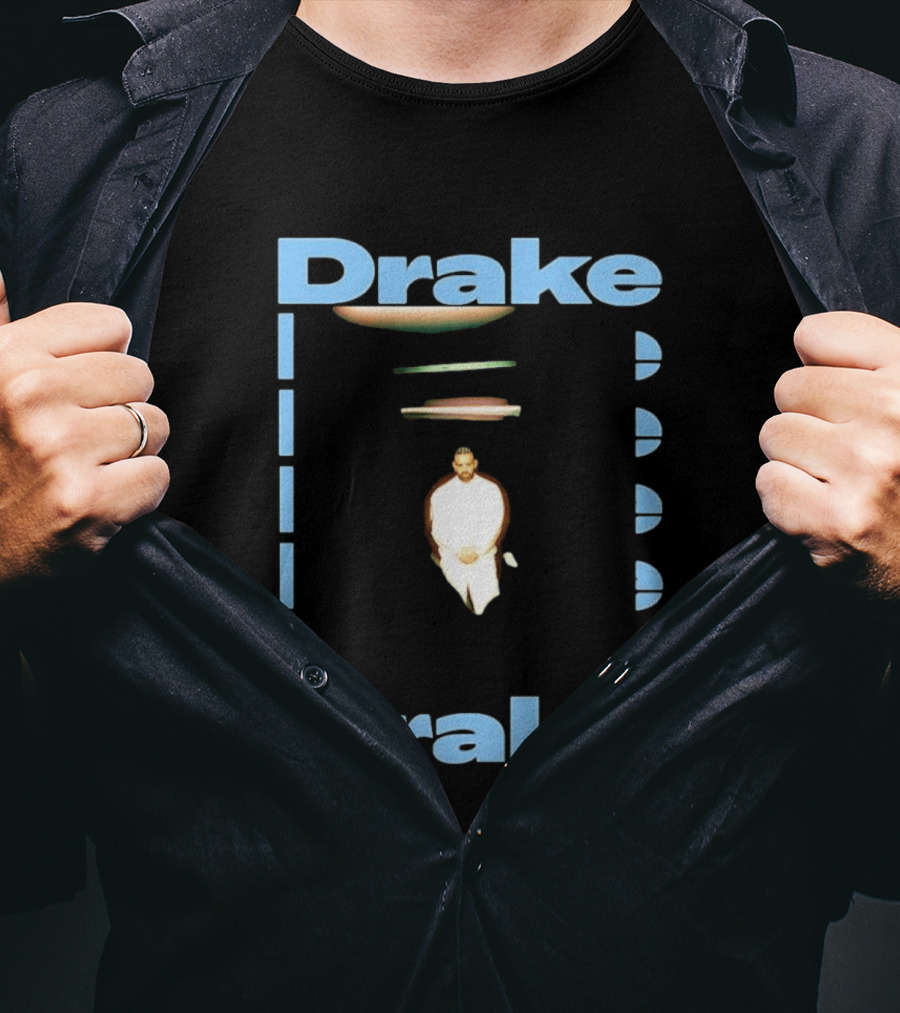 Drake Iceman 2026 Floating Figure Blue T-Shirt