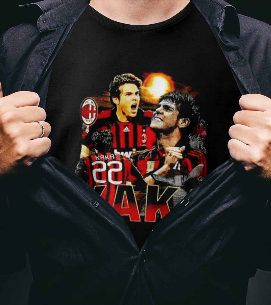 Kaká 22 AC Milan Soccer Icon Celebration 1899 T-Shirt