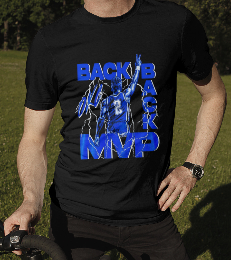 Shai Gilgeous Alexander Back 2 Back MVP Oklahoma City Thunder Storm T-Shirt
