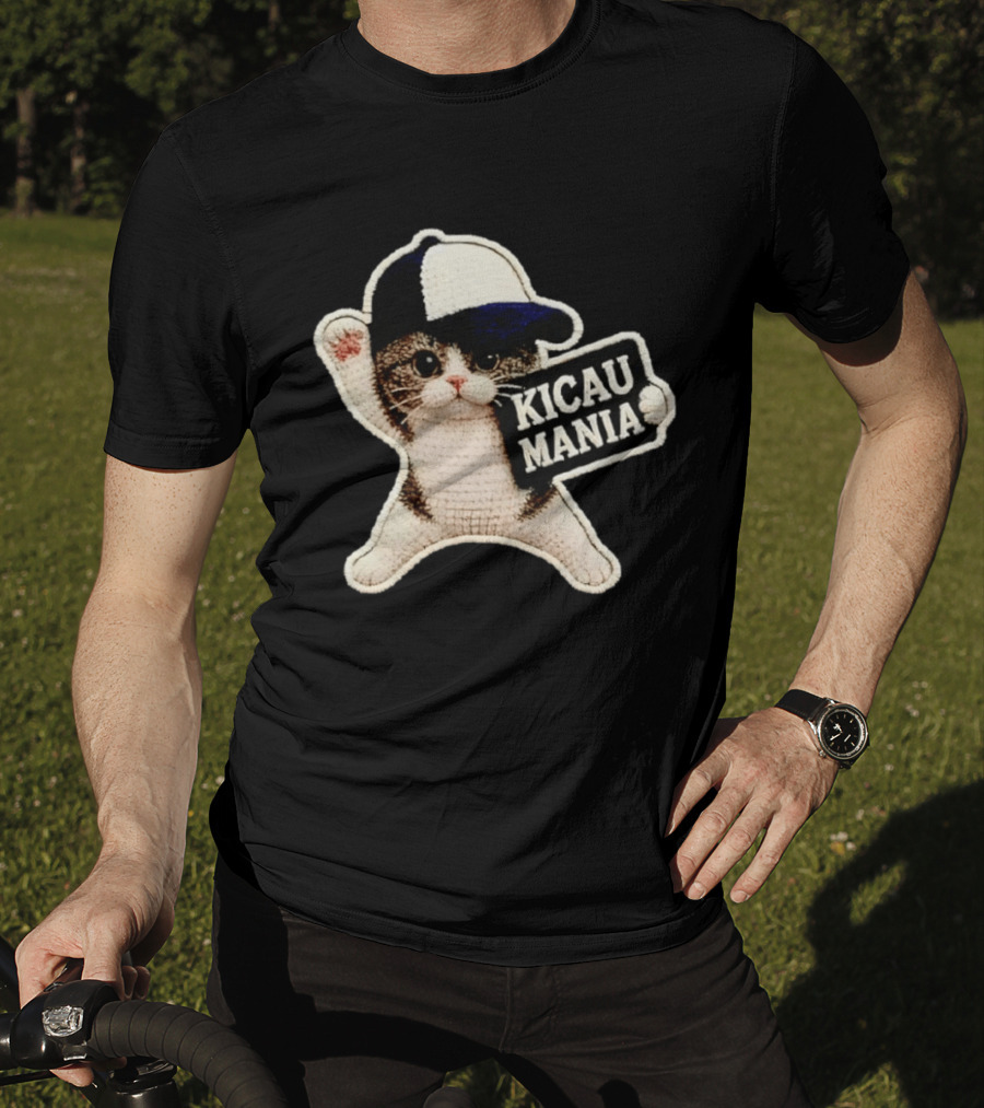 Kicau Mania Crochet Cat With Baseball Cap T-Shirt