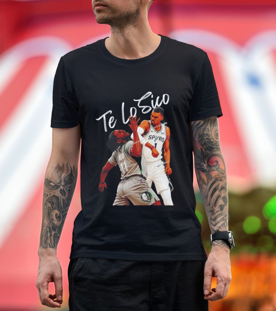 San Antonio Spurs Basketball Te Lo Sico Wemby Elbow Reid T-Shirt