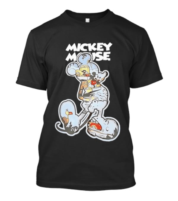 Mickey Mouse Steamboat Willie Vintage Cartoon Disney T-Shirt