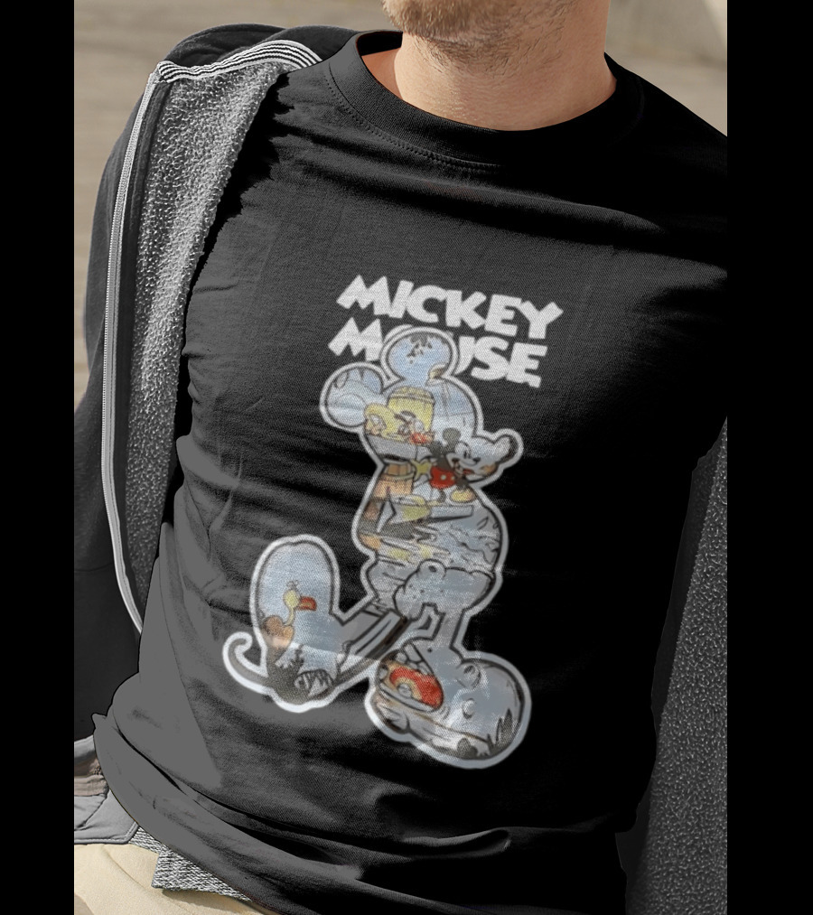 Mickey Mouse Steamboat Willie Vintage Cartoon Disney T-Shirt