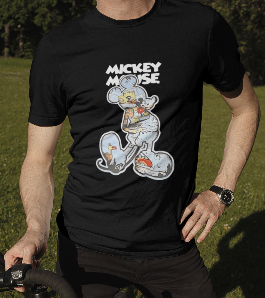 Mickey Mouse Steamboat Willie Vintage Cartoon Disney T-Shirt