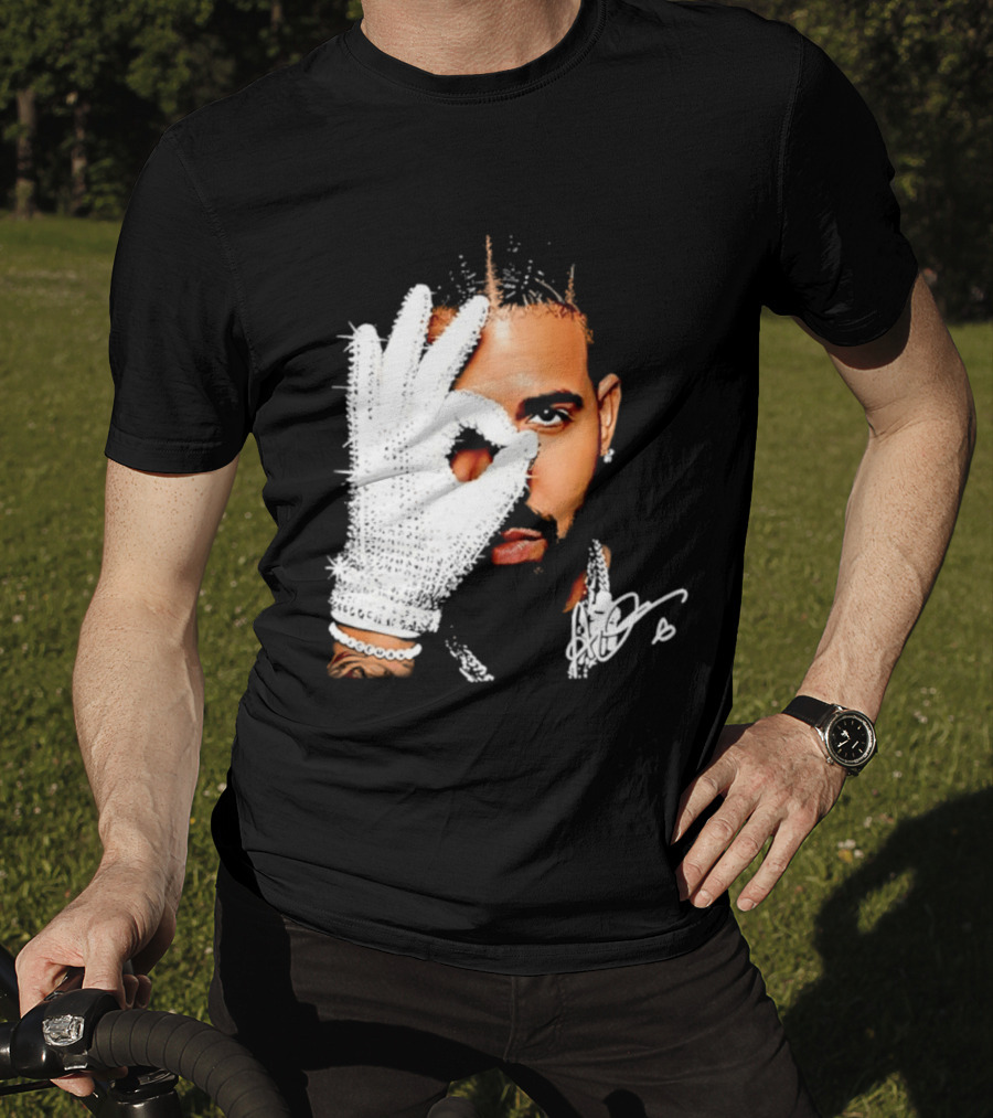 The Iceman Drake Rhinestone Glove T-Shirt
