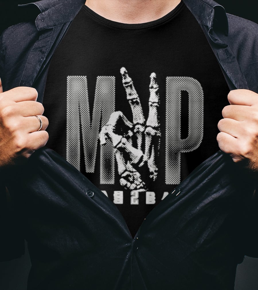 MVP Back 2 Back Skeleton Hand Shai Gilgeous Alexander T-Shirt