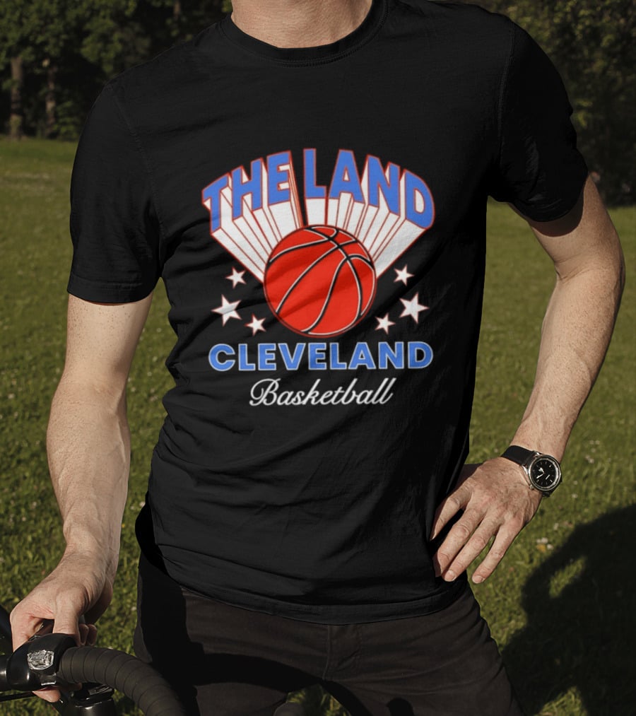 The Land Cleveland Basketball Orange Ball Vintage Style Sports Fan T-Shirt