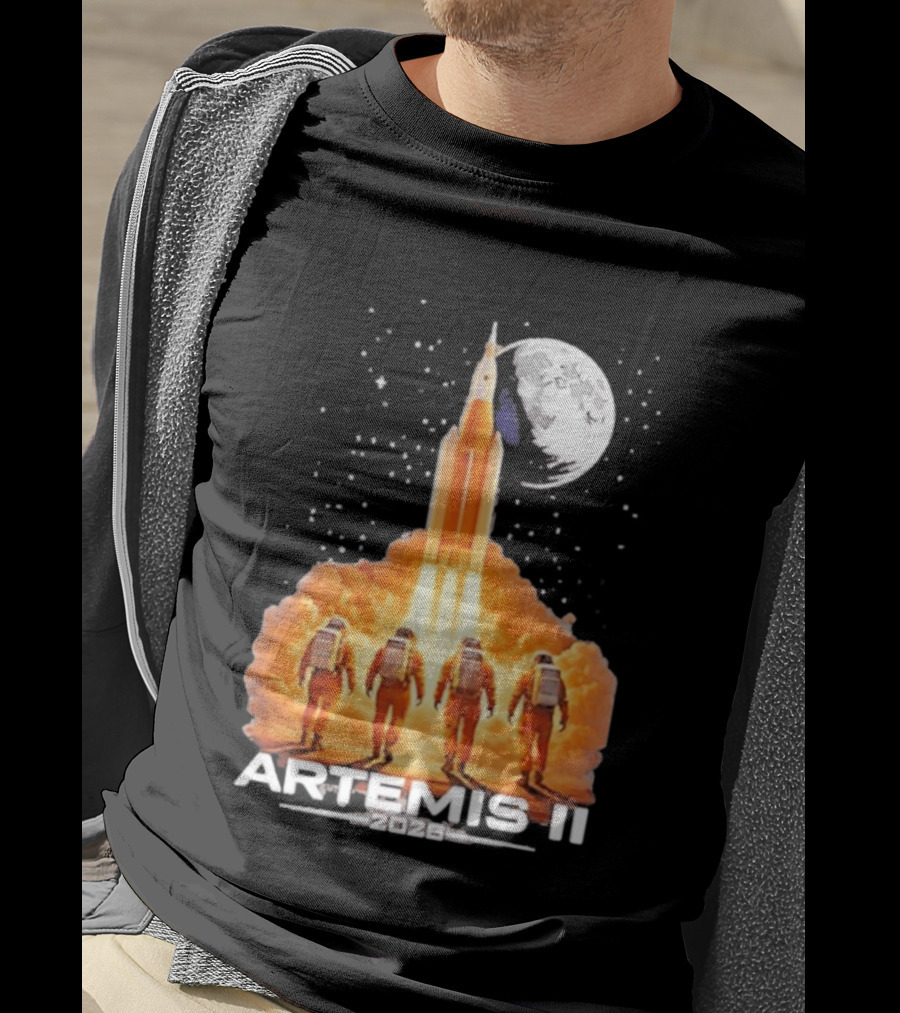 Artemis II Moon Mission 2026 NASA Astronaut Launch T-Shirt