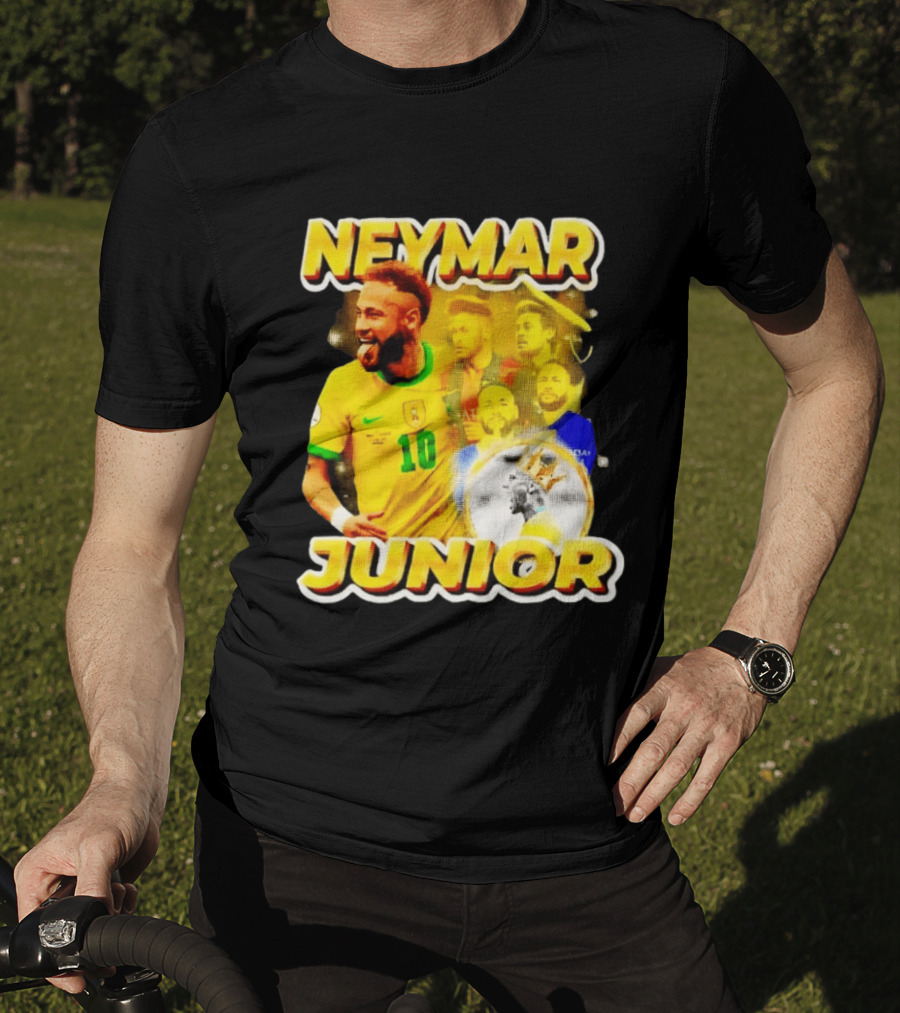 Neymar Junior Brasil National Football Team 10 Celebration Soccer Star T-Shirt