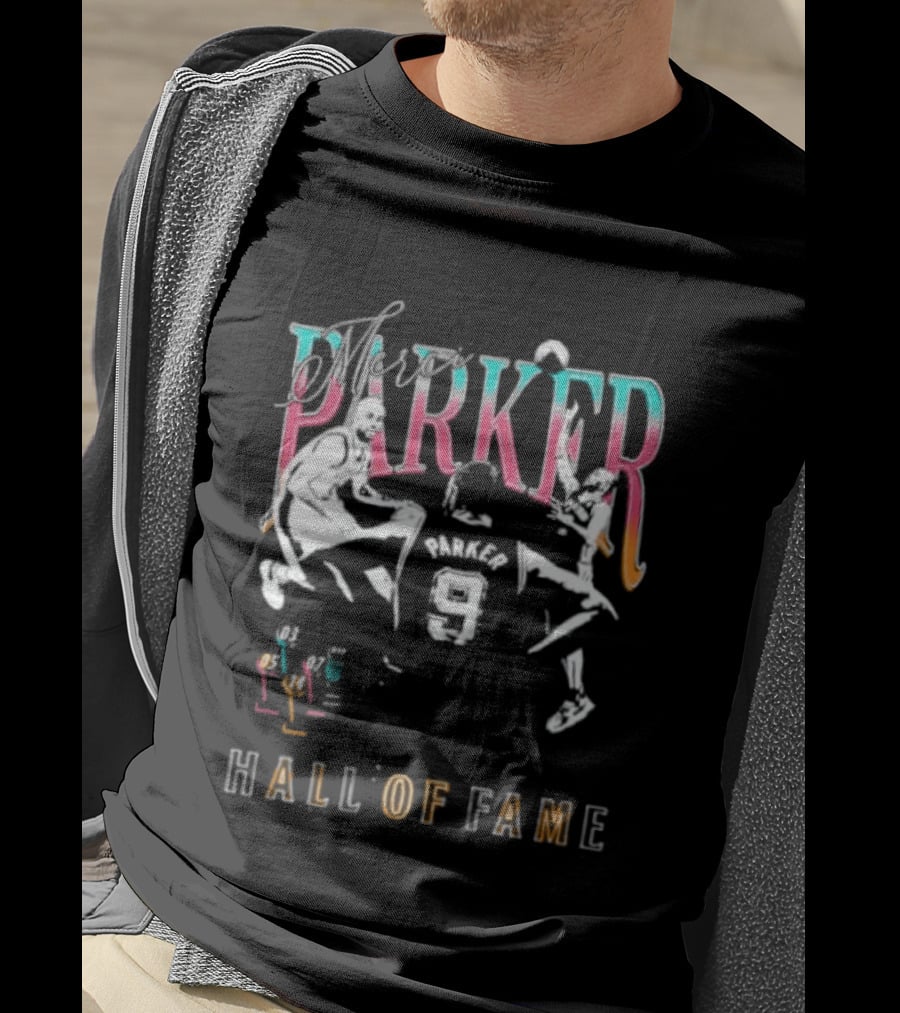 Parker Number 9 Hall Of Fame Spurs T-Shirt
