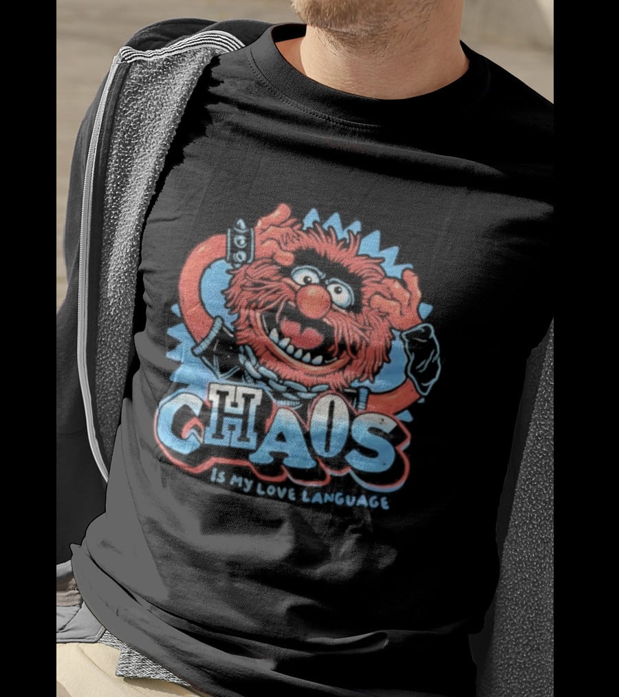 Muppets Animal Chaos Is My Love Language Drummer T-Shirt