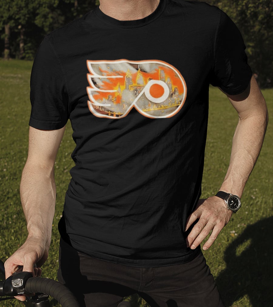 Philadelphia Flyers City Skyline NHL Hockey 2026 T-Shirt