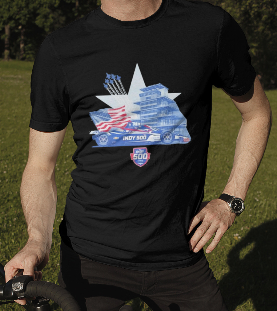 Need For Speed Indy 500 American Flag 2026 Racing Event T-Shirt