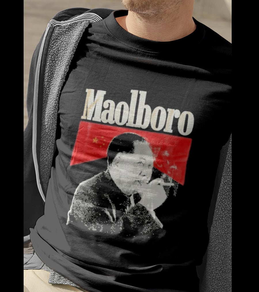 Maolboro Mao Zedong Chinese Flag Mashup T-Shirt