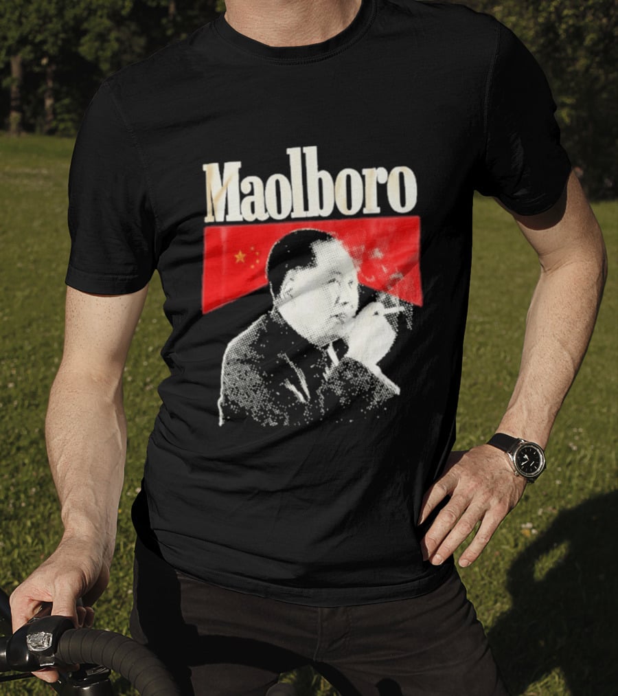 Maolboro Mao Zedong Chinese Flag Mashup T-Shirt