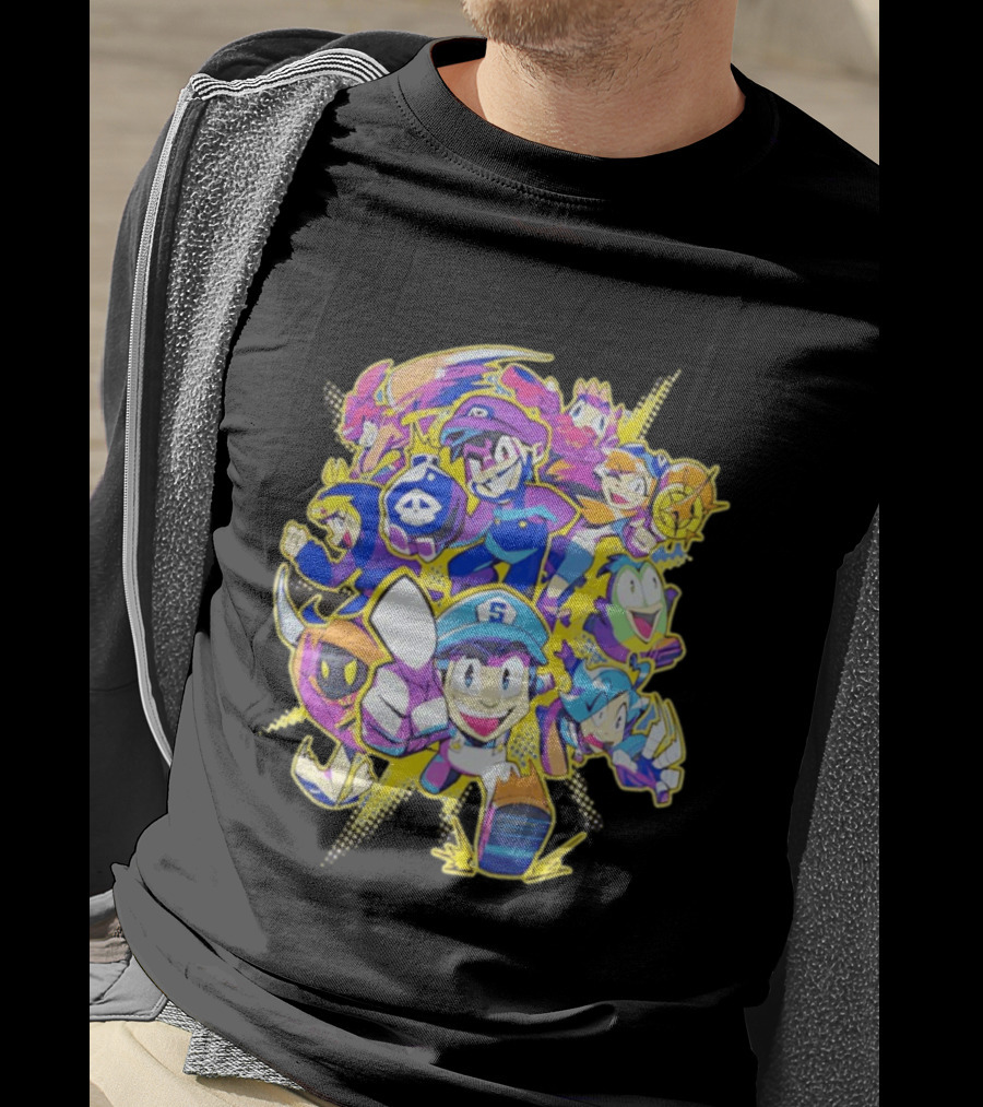SMG4 All Star Game Characters Colorful Animation T-Shirt