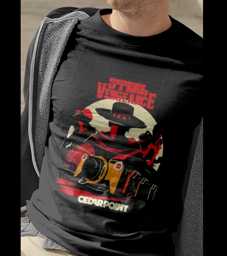 Steel Vengeance Cedar Point Wild West Cowboy Adventure T-Shirt