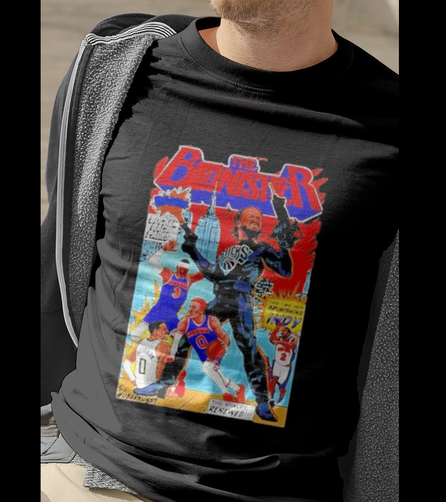 The Brunisher Jalen Brunson Knicks Comics Empire State Mocks Indiana T-Shirt
