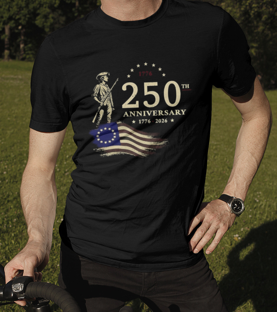1776 250th Anniversary Soldier American Flag 1776 2026 T-Shirt