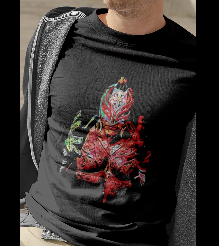 Rey Mysterio Vibrant Luchador Mask T-Shirt
