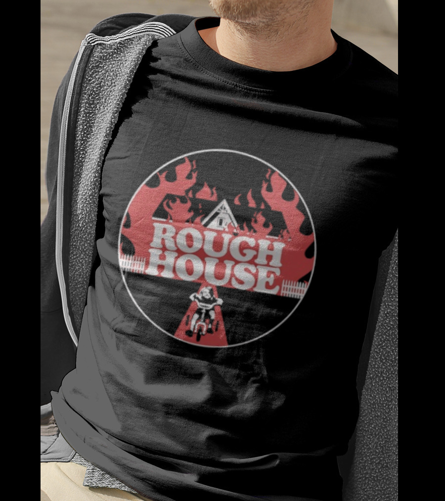 Rough House Flaming Pyramid T-Shirt