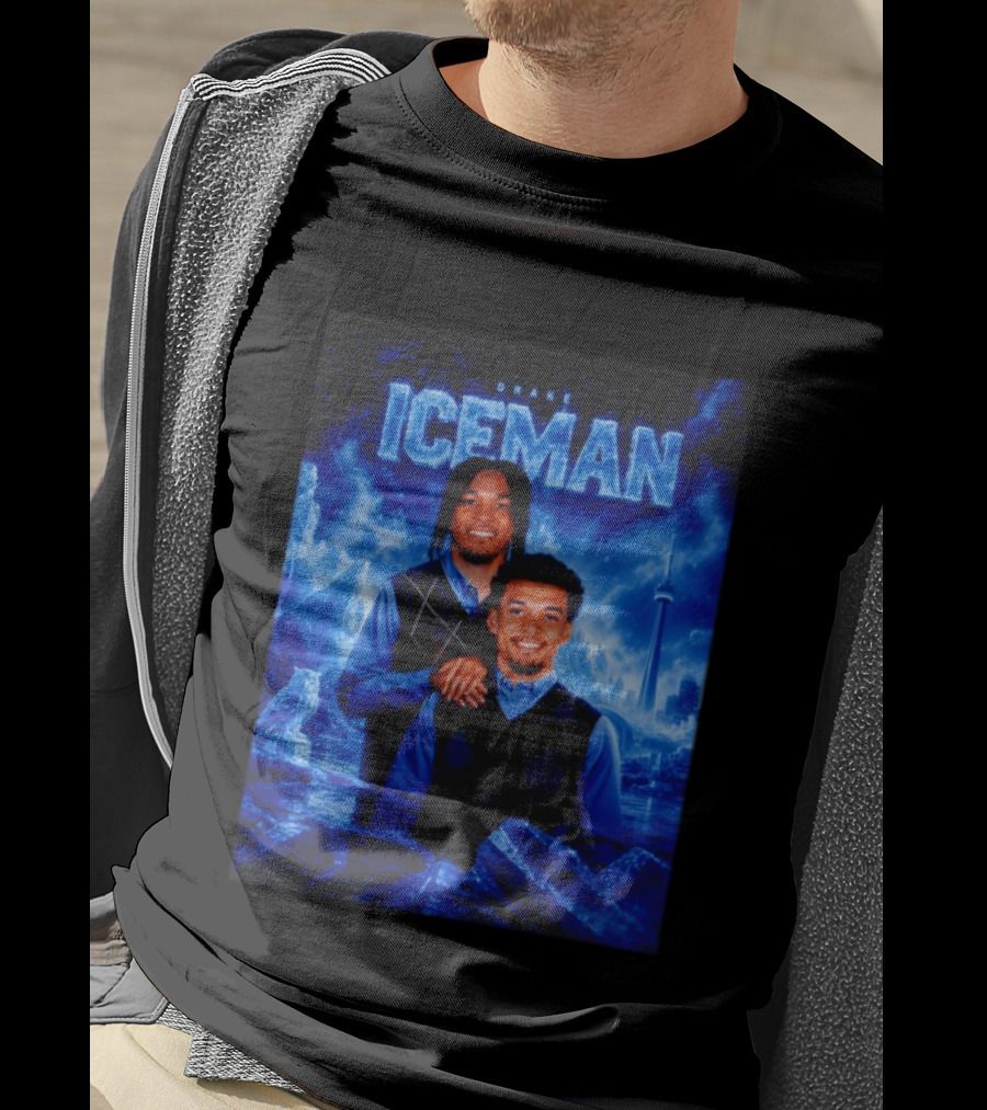 Drake Iceman Brothers Victor Wembanyama Stephon Castle Basketball Toronto Skyline T-Shirt