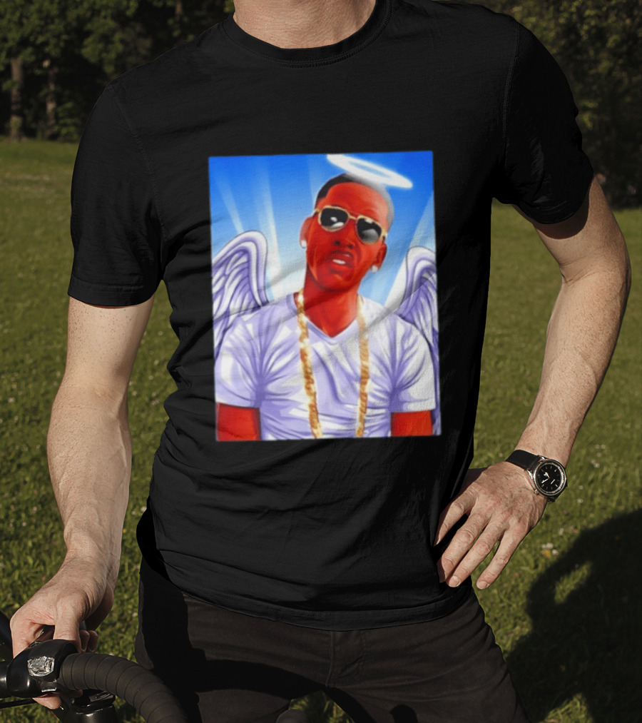 Young Dolph Angel Wings Halo Hip Hop Rap T-Shirt