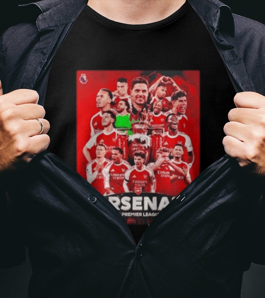 Arsenal Campeón Premier League 2025 2026 Team Players Celebration T-Shirt