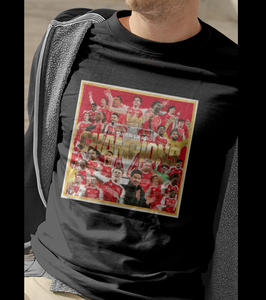 Arsenal Premier League Champions 2025 2026 Victory Celebration T-Shirt