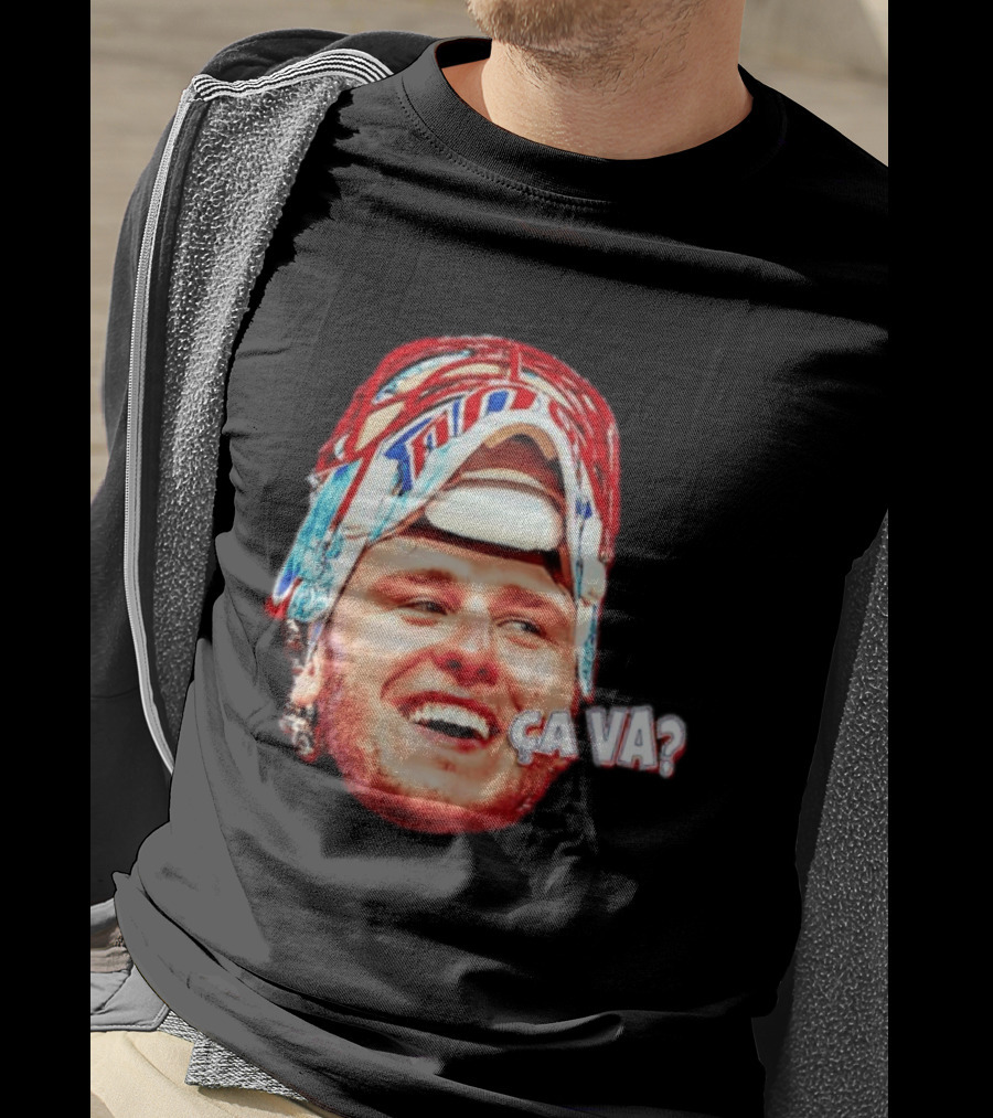 Dobeš Ça Va Big Face New Jersey Devils Hockey Fans Iconic Expression T-Shirt