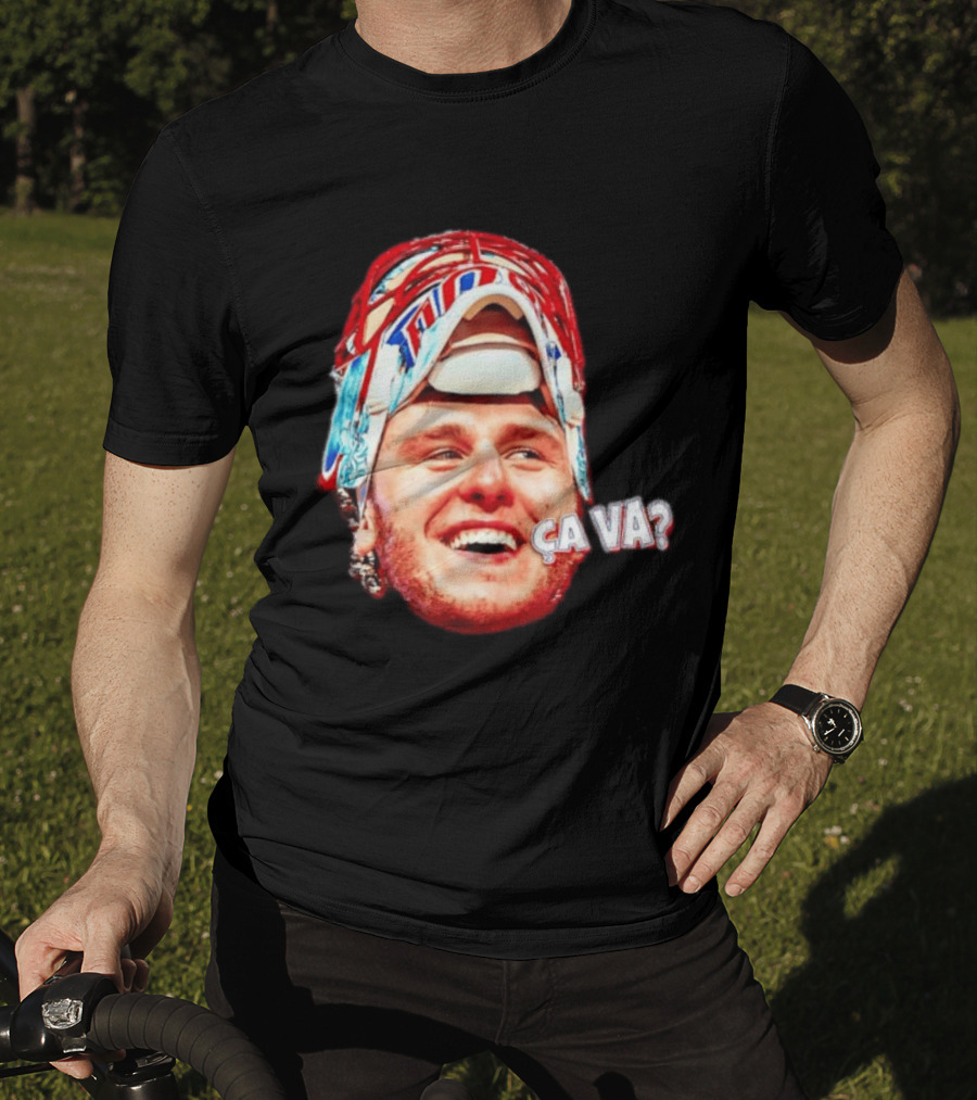 Dobeš Ça Va Big Face New Jersey Devils Hockey Fans Iconic Expression T-Shirt