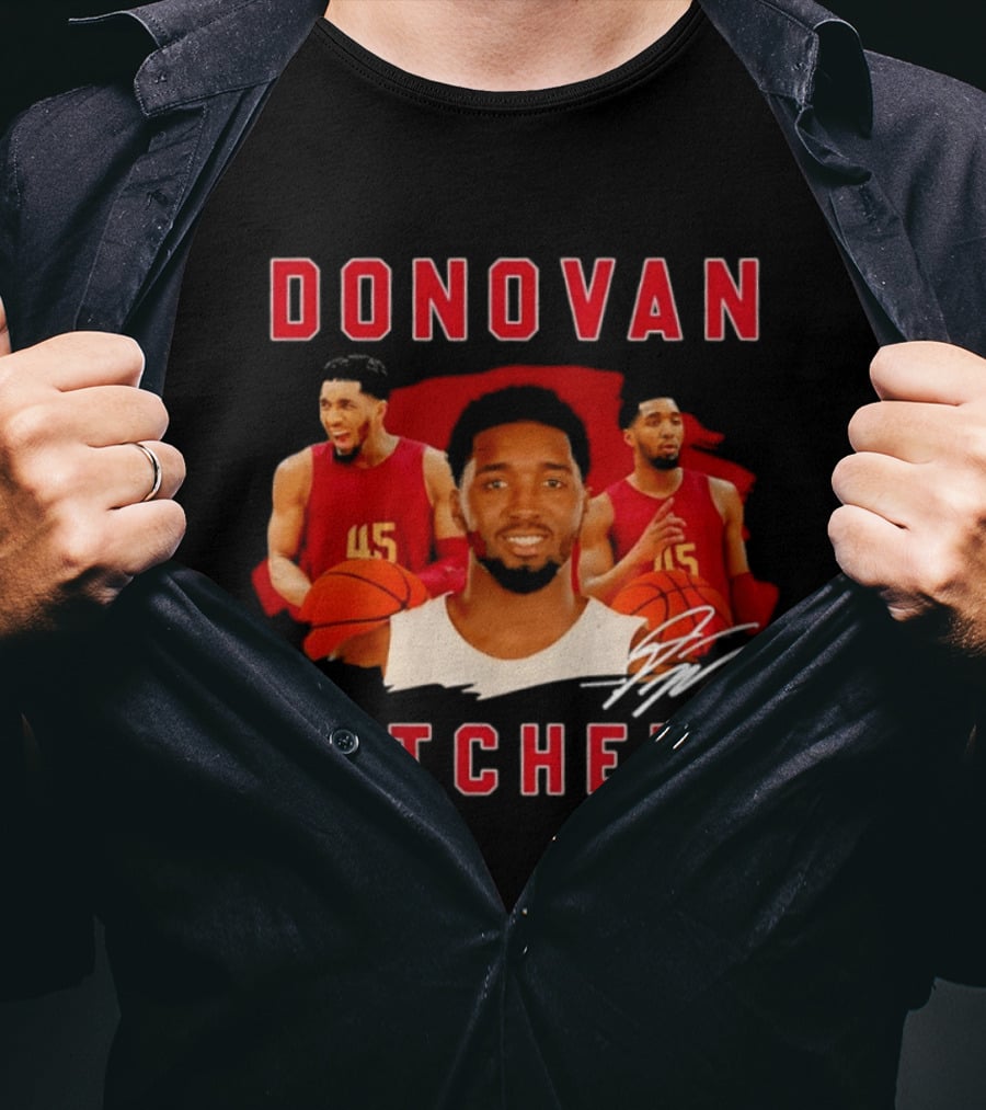 Donovan Mitchell Cleveland Basketball 45 Signature T-Shirt