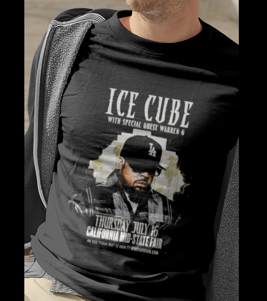 Ice Cube With Special Guest Warren G Thursday July 7 Thunder Valley Casino Resort T-Shirt