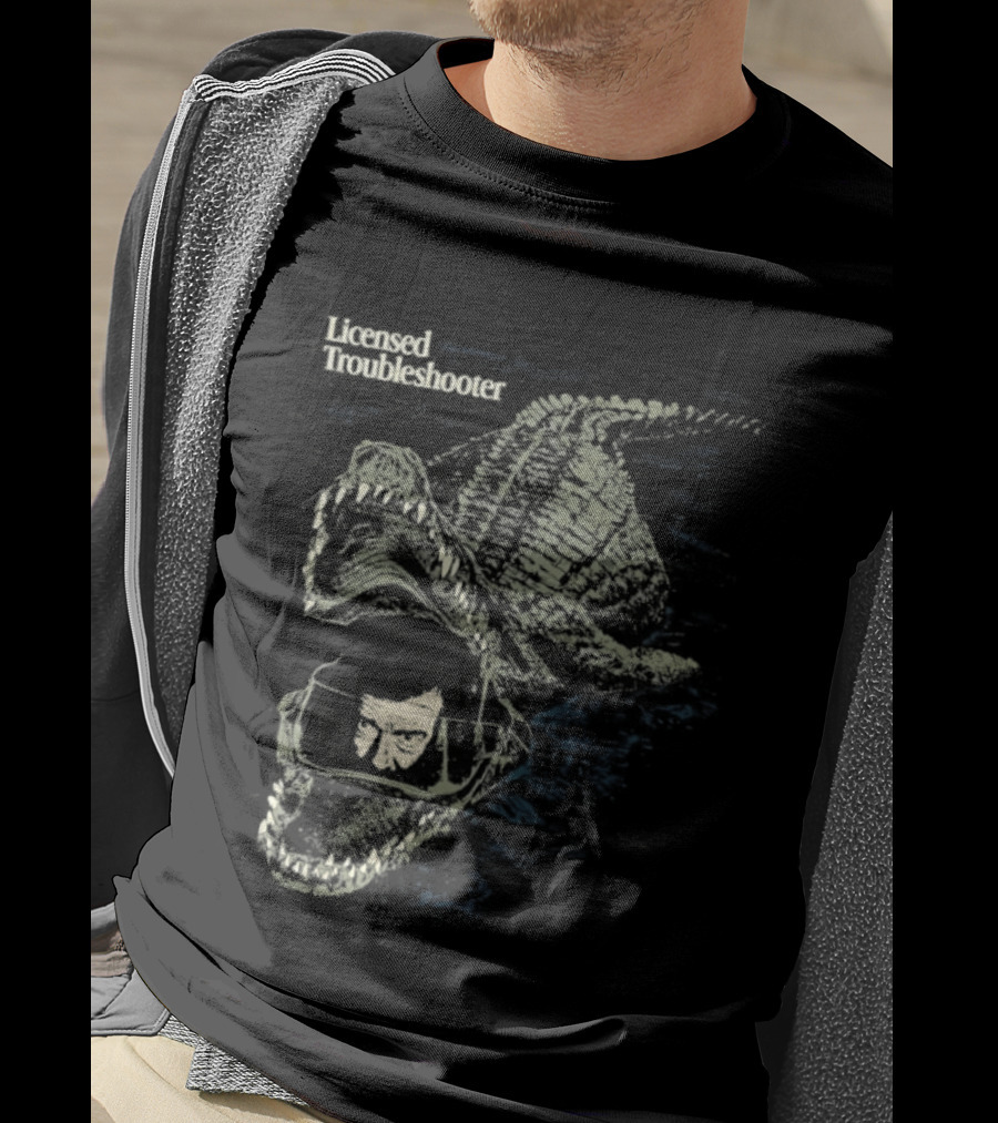 Licensed Troubleshooter Giant Crocodile Dark Adventure T-Shirt