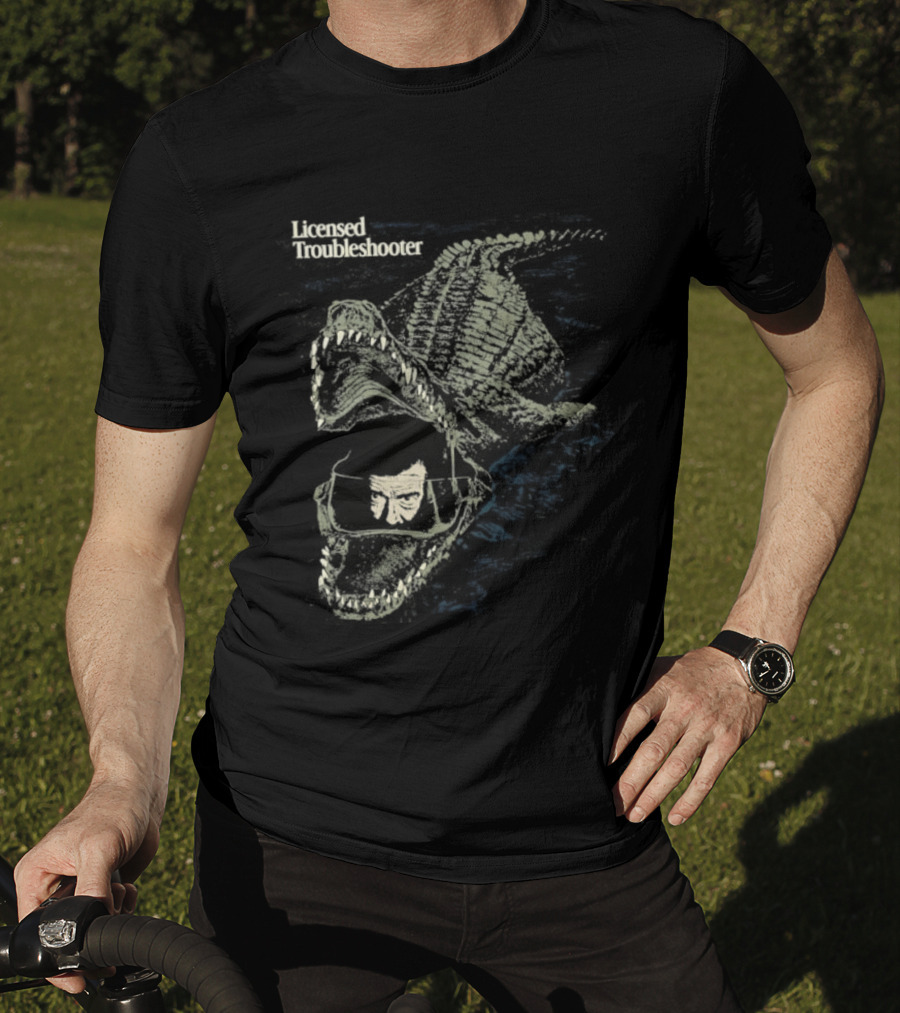 Licensed Troubleshooter Giant Crocodile Dark Adventure T-Shirt