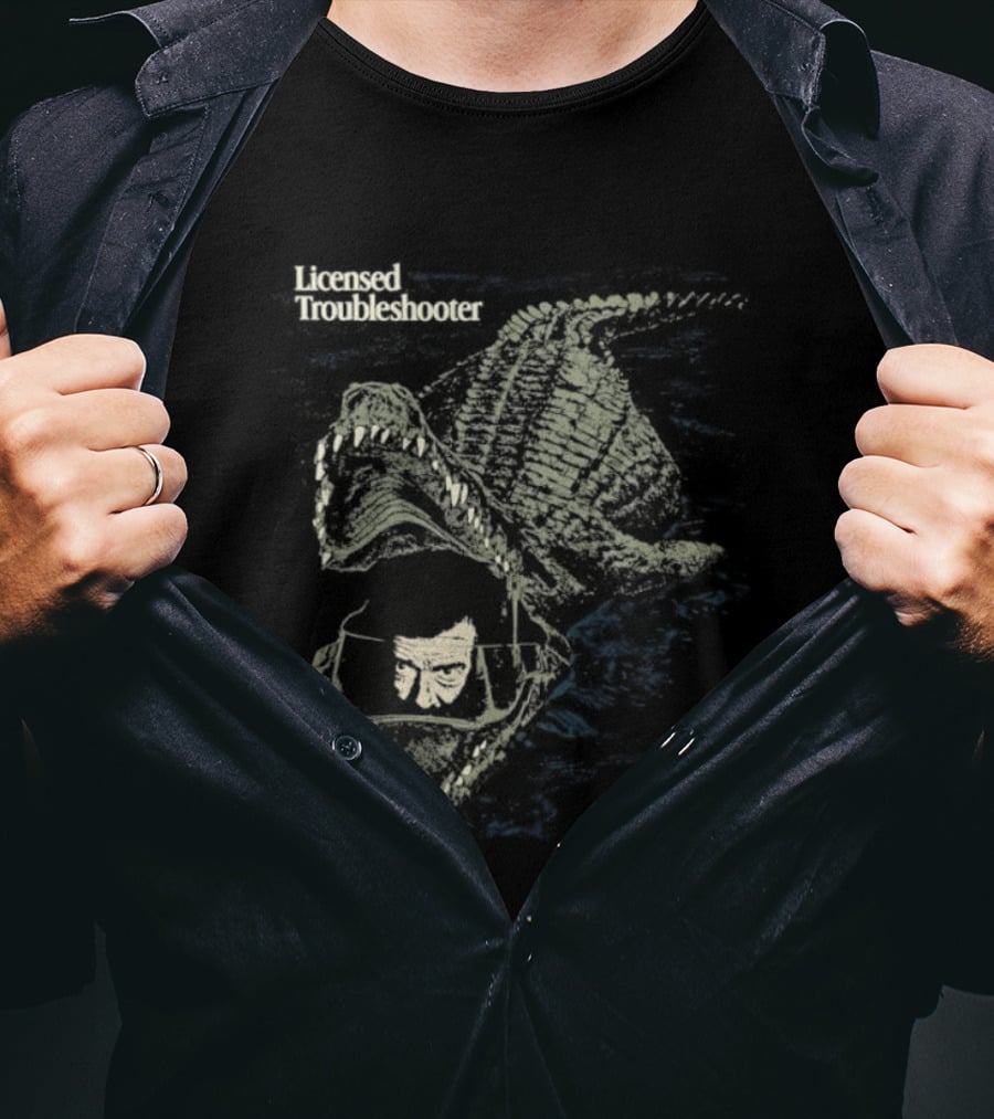 Licensed Troubleshooter Giant Crocodile Dark Adventure T-Shirt