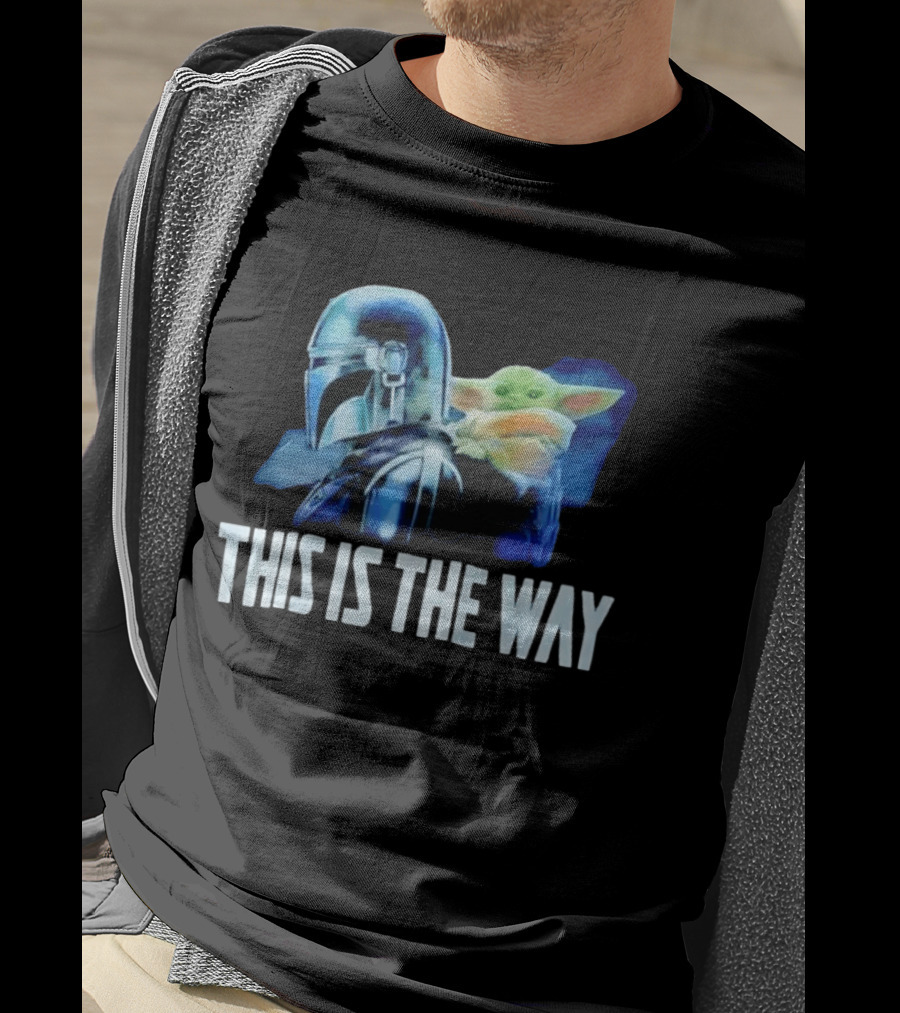 Mandalorian Helmet Grogu This Is The Way Star Wars Iconic Duo T-Shirt