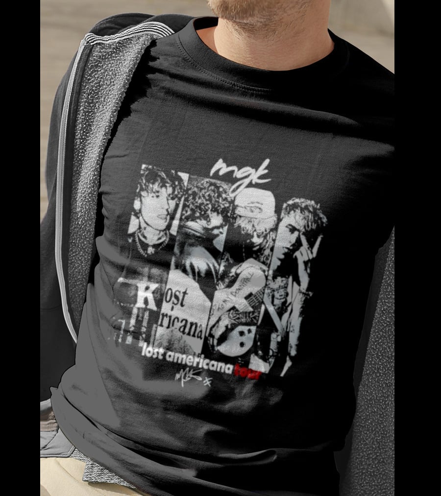 MGK Machine Gun Kelly Lost Americana Tour Guitar 2023 T-Shirt