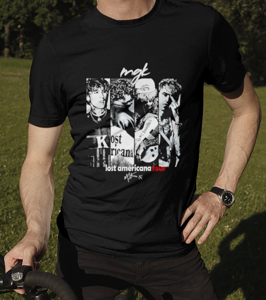 MGK Machine Gun Kelly Lost Americana Tour Guitar 2023 T-Shirt