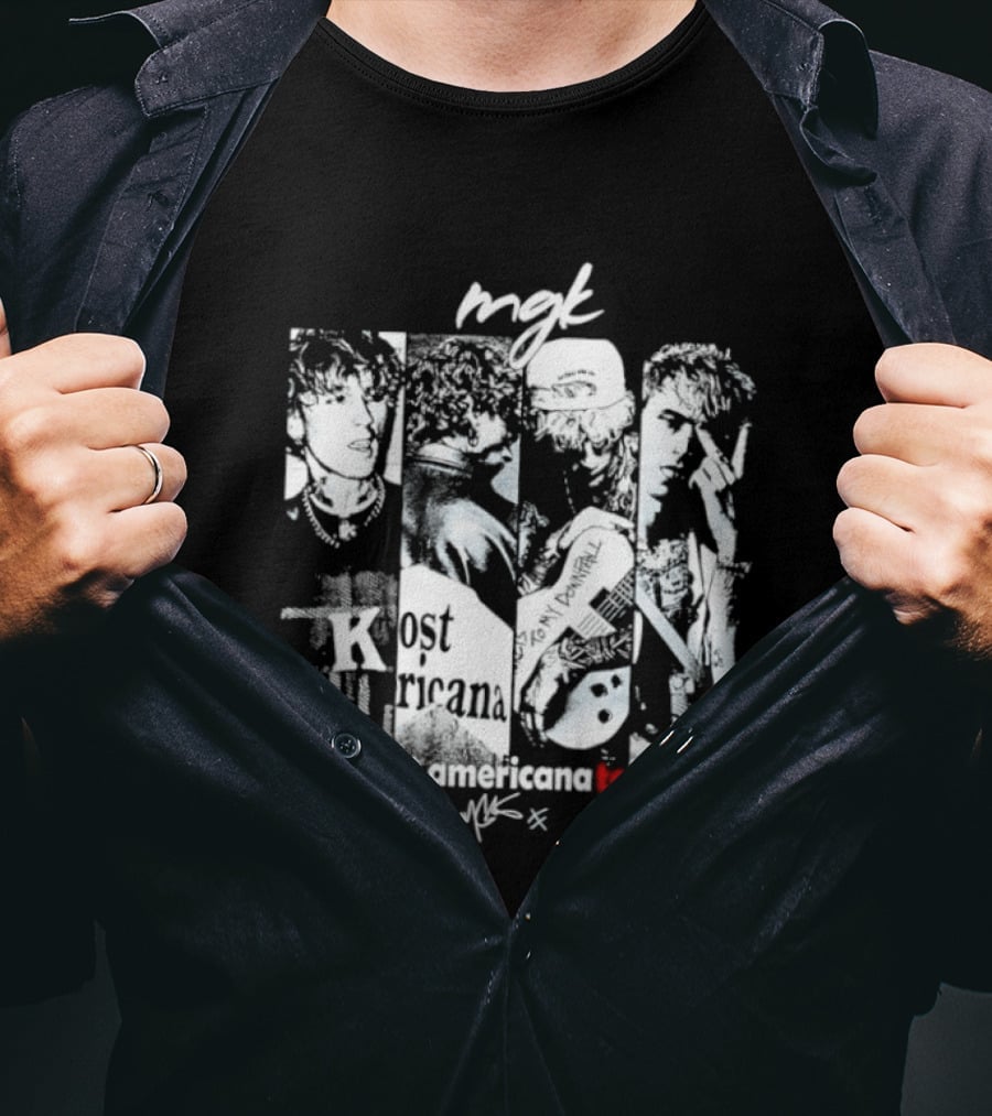 MGK Machine Gun Kelly Lost Americana Tour Guitar 2023 T-Shirt